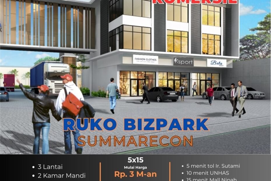 ruko 3 lantai summarecon
